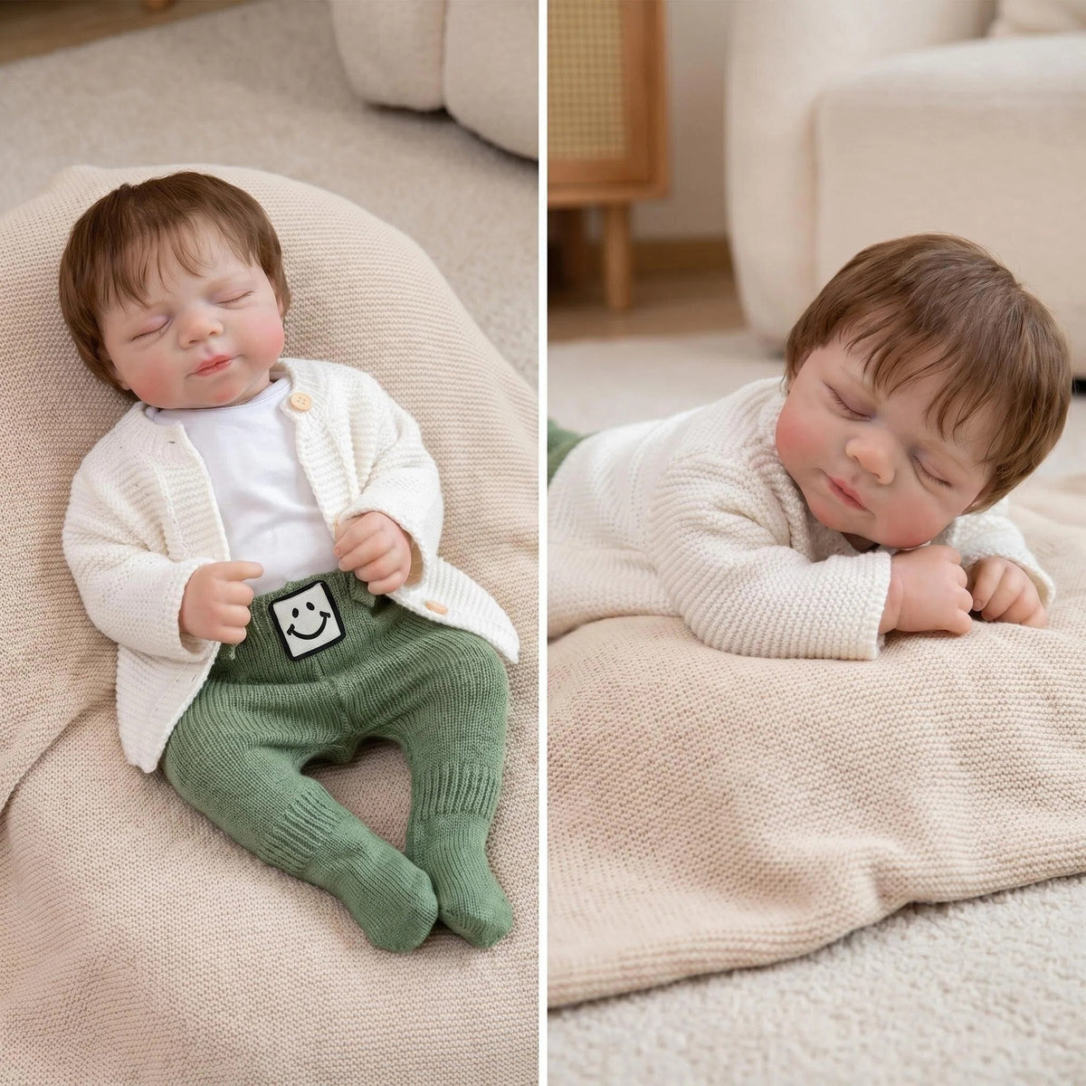 19inch Real Looking Reborn Dolls Full vinyl Body Newborn Babies Doll for Girl for gift