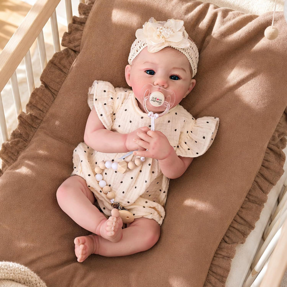 Lifelike 19 inch Baby Girl Doll with Cloth Body - Birthday/Christmas/Halloween Gift for Kids Ages 3+