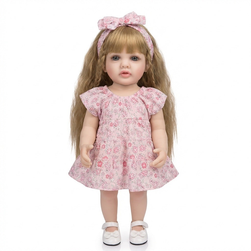22 inch floral bow Betty simulation reincarnation doll reborn doll