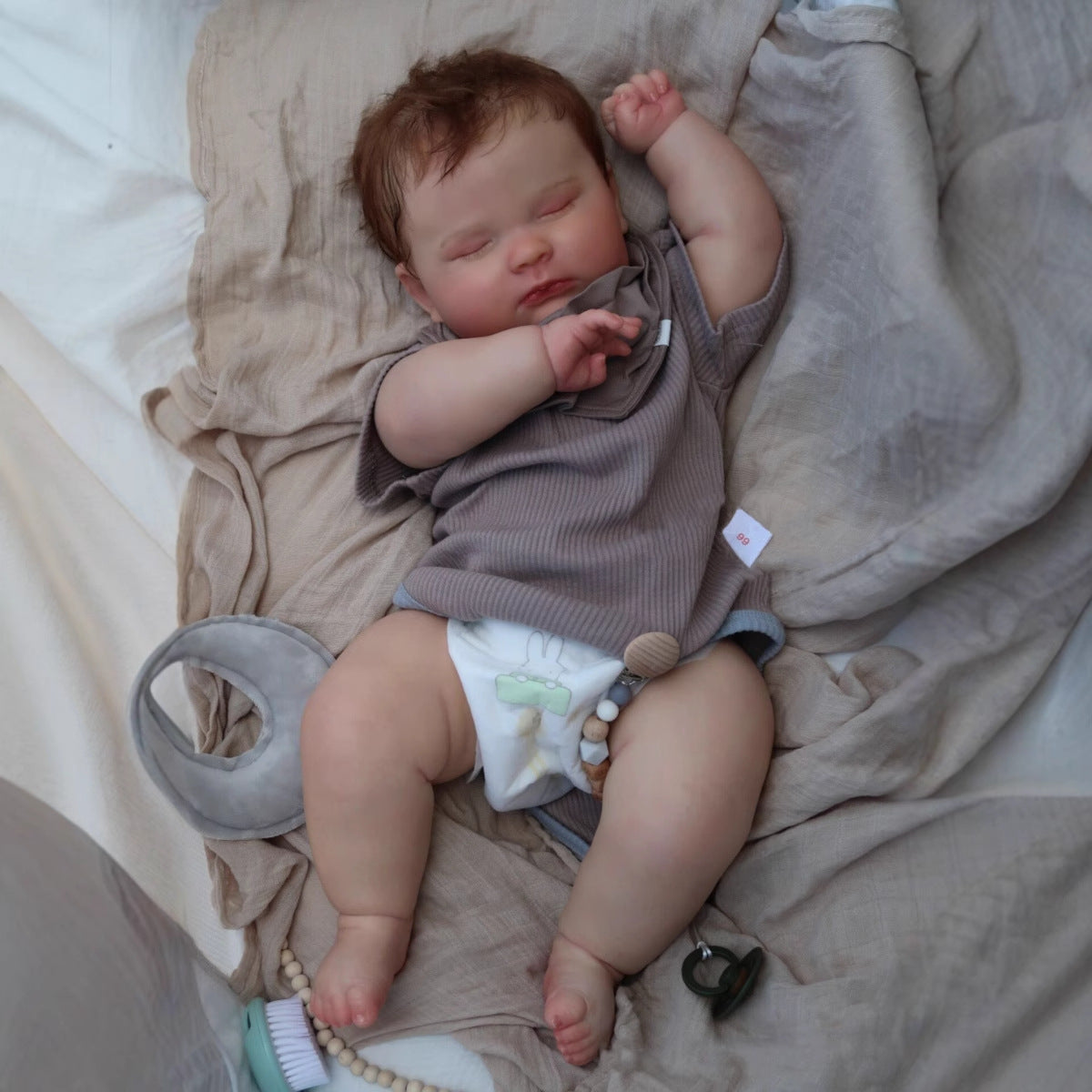 20 / 24 inch simulated baby rebirth doll, handmade with Cloth Body Toy Perfect Gift for Girls & Adult Doll Collectors