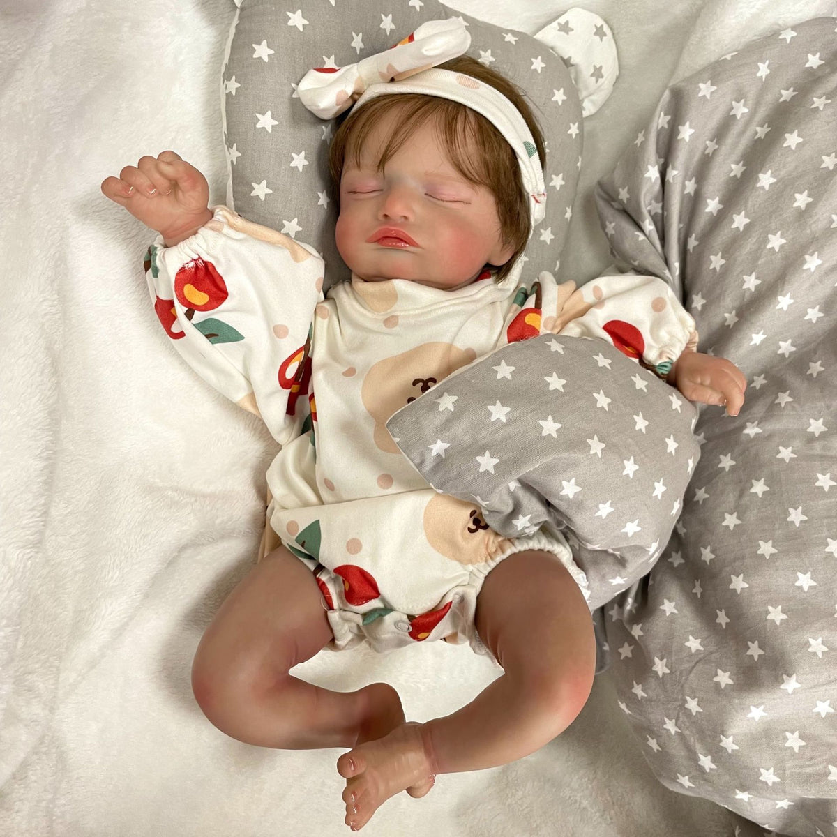 19 inch Handmade Reborn Dolls with Cloth Body Realistic Children Play Toy for Little Girls