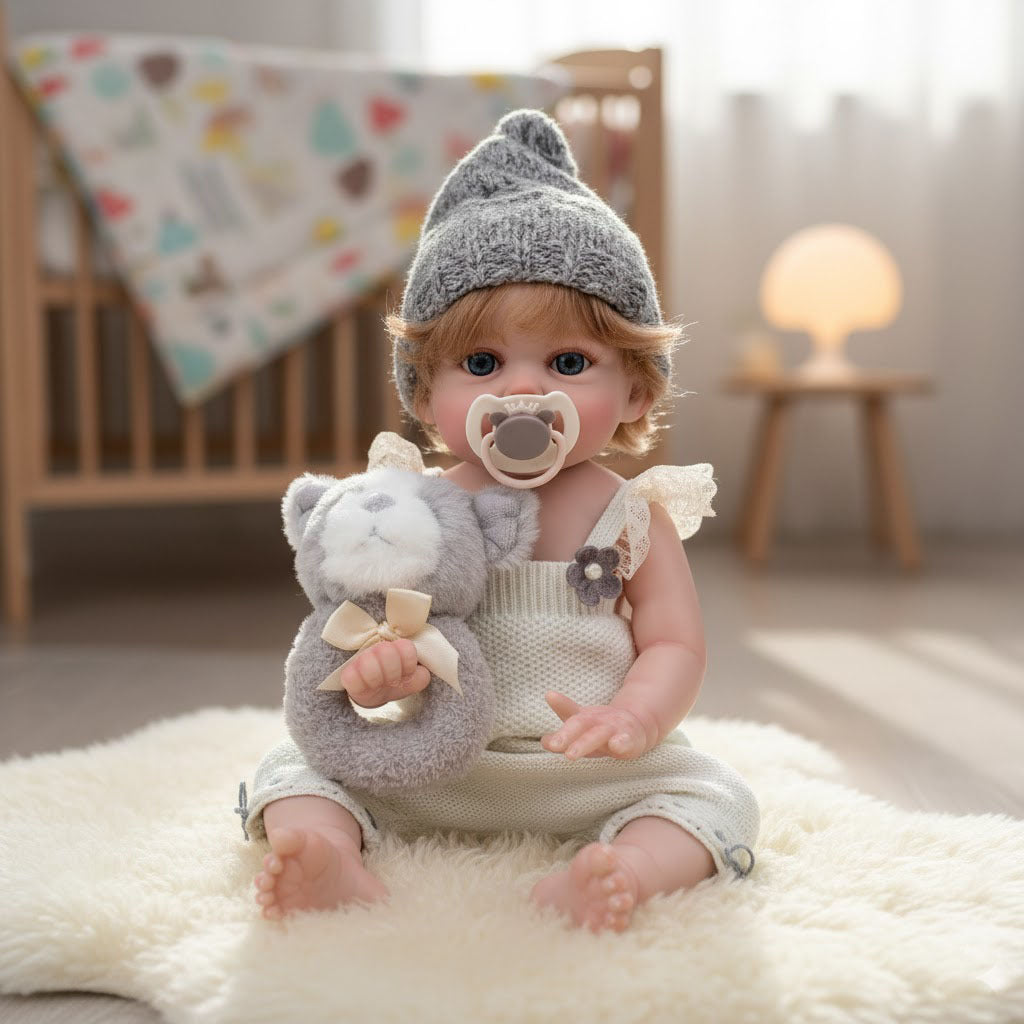 20-Inch Realistic Reborn Baby Doll - 50cm Full Body Soft Vinyl Newborn with Artisan Hand-Painting & Rooted Hair