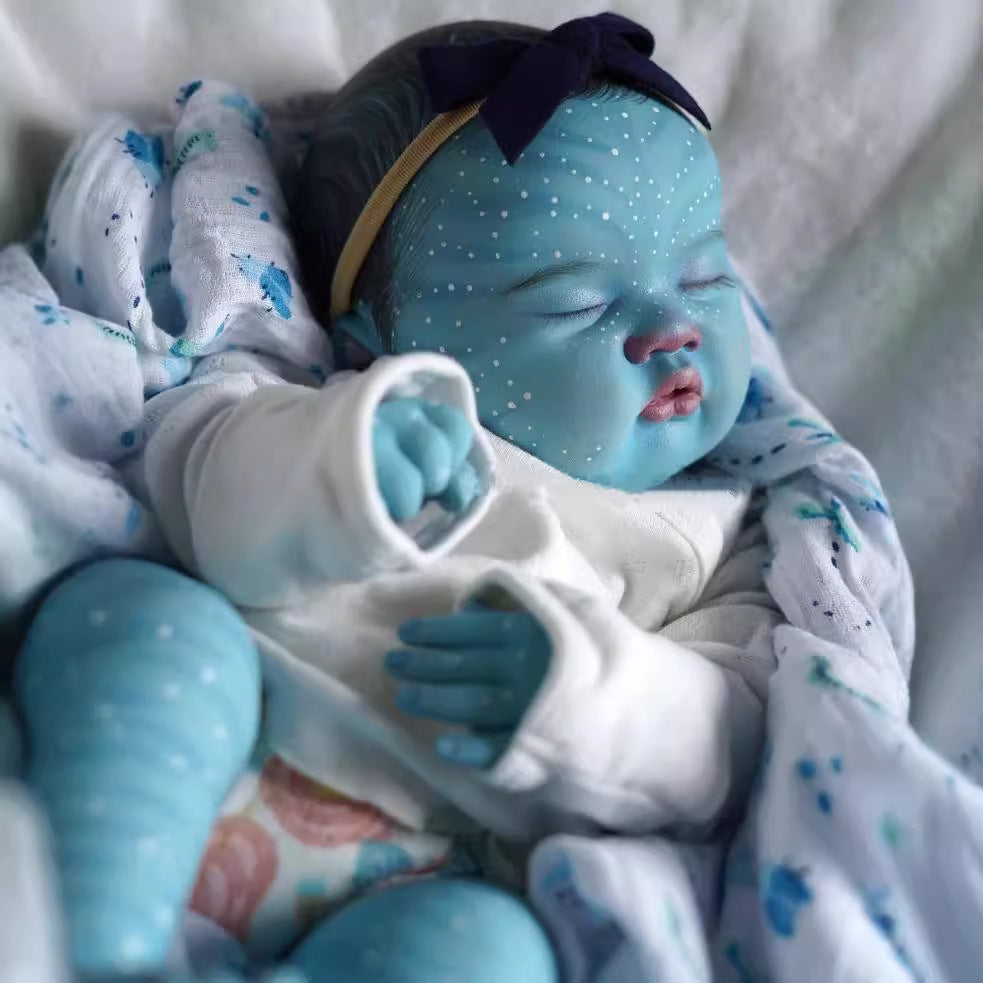 20 inch Cloth‑Body Collectible Avatar Reborn Doll, Treasured Keepsake Toy for Kids and Adult Collectors