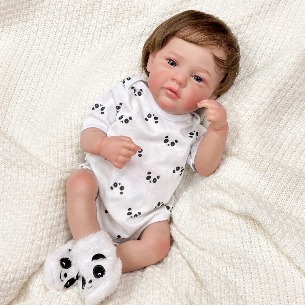20in Full Vinyl Lifelike Reborn Infant Doll, Bright Real Eyes, Play Toy & Collectible Keepsake for All Ages