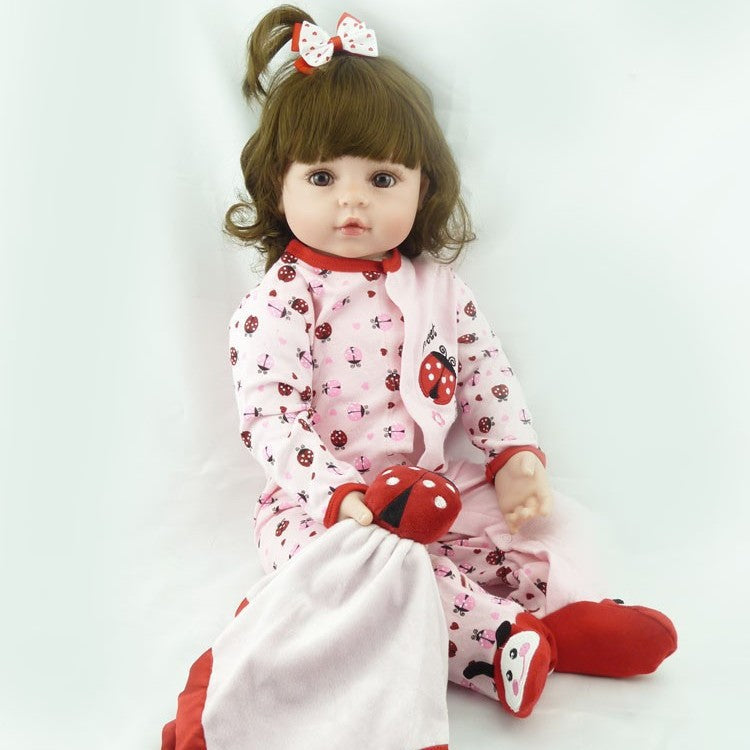 18 inch Reborn Doll with Cloth Body Real Skin Texture Ideal Therapeutic Comfort Companion Gift Set