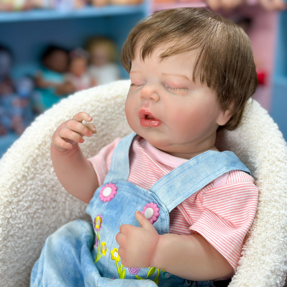 Pick a Special Birthday Gift: 20 Inch Full Vinyl Sleeping Doll, Authentic-Looking Infant Companion Toy