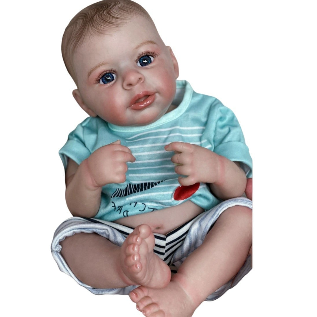 18 inch genuine handmade high-end simulation doll Reborn exquisite painted 3D skin