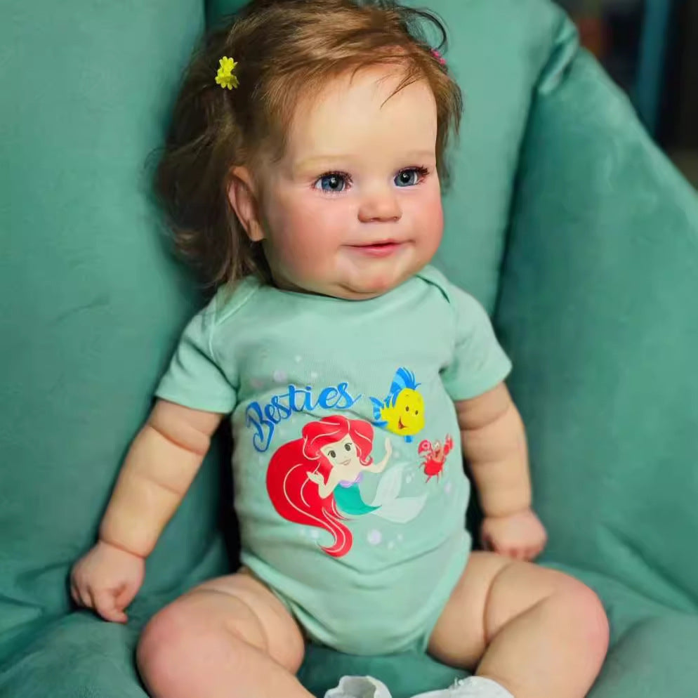 50cm Simulated Baby Full Vinyl Rebirth Doll 3D Skin