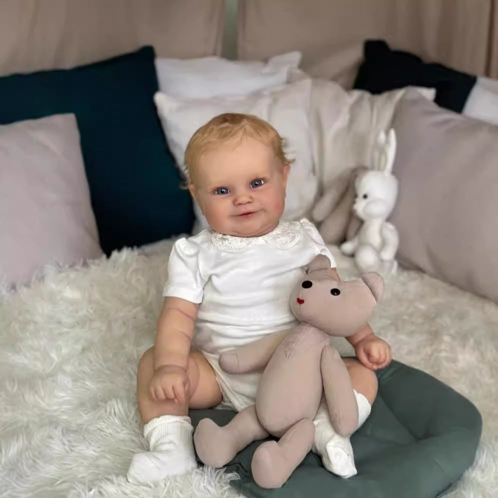 20/24 inch Reborn Dolls with Cloth Body Touch Soft implanted Gold hair,  Newborn Baby Dolls Toys for Girls Reborn Dolls