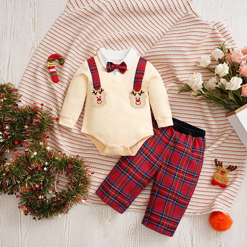 Suitable for 23/26/28 inch Christmas baby bodysuits