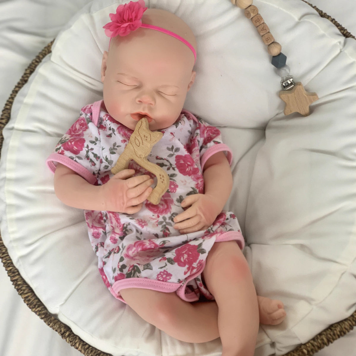 [Drink and Wet System] 20 inch with Full Solid Silicone Body simulation Reborn Doll with drinking and peeing functions Gift for Girls & Adult Doll Collectors