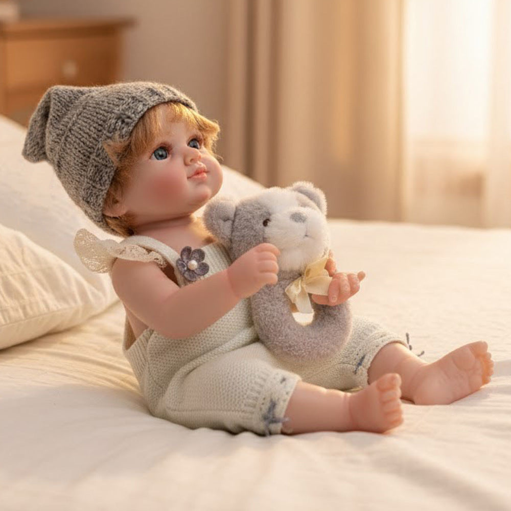 20-Inch Realistic Reborn Baby Doll - 50cm Full Body Soft Vinyl Newborn with Artisan Hand-Painting & Rooted Hair