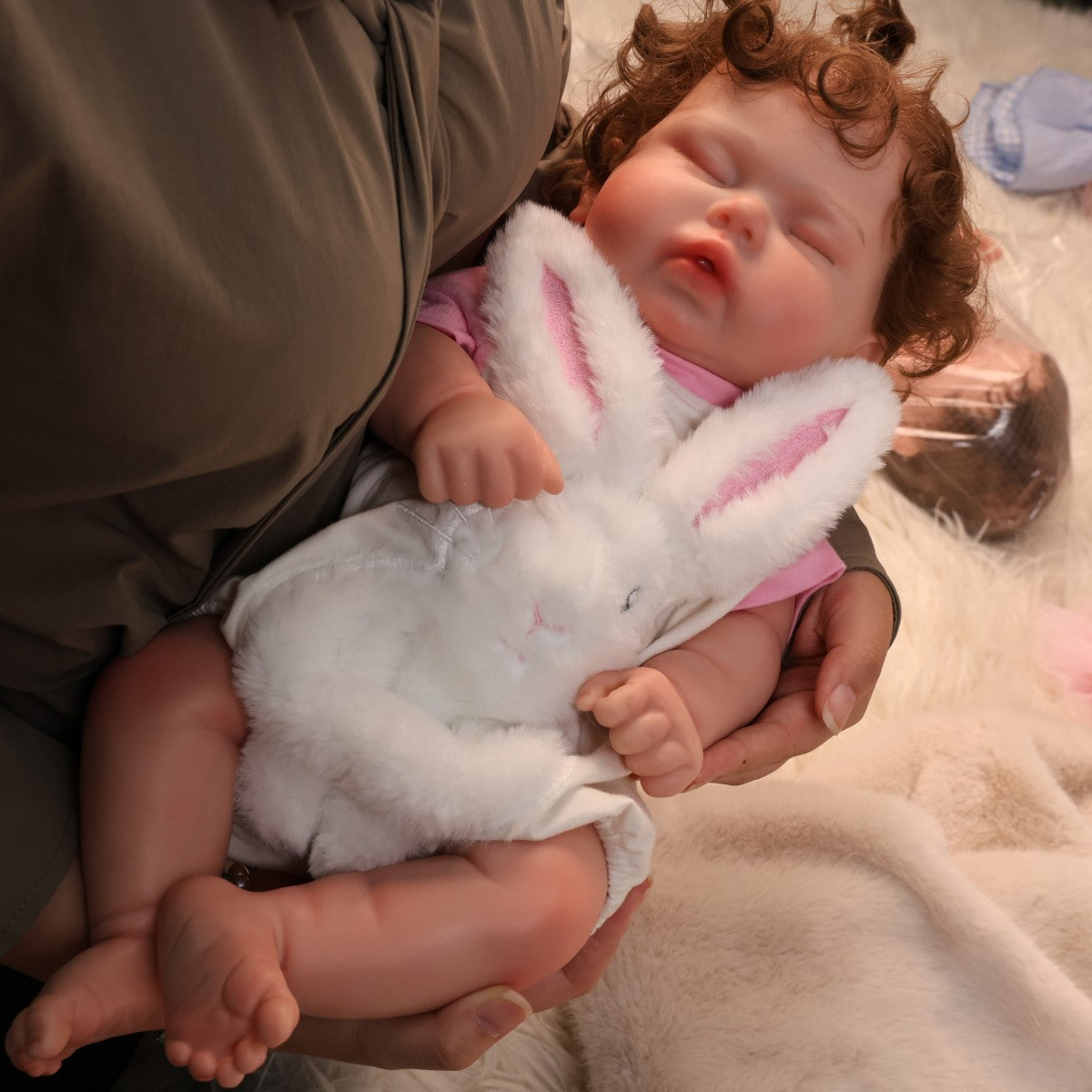 20 inch solid silicone rebirth doll girl realistic 50CM baby 3D simulation painted real weight