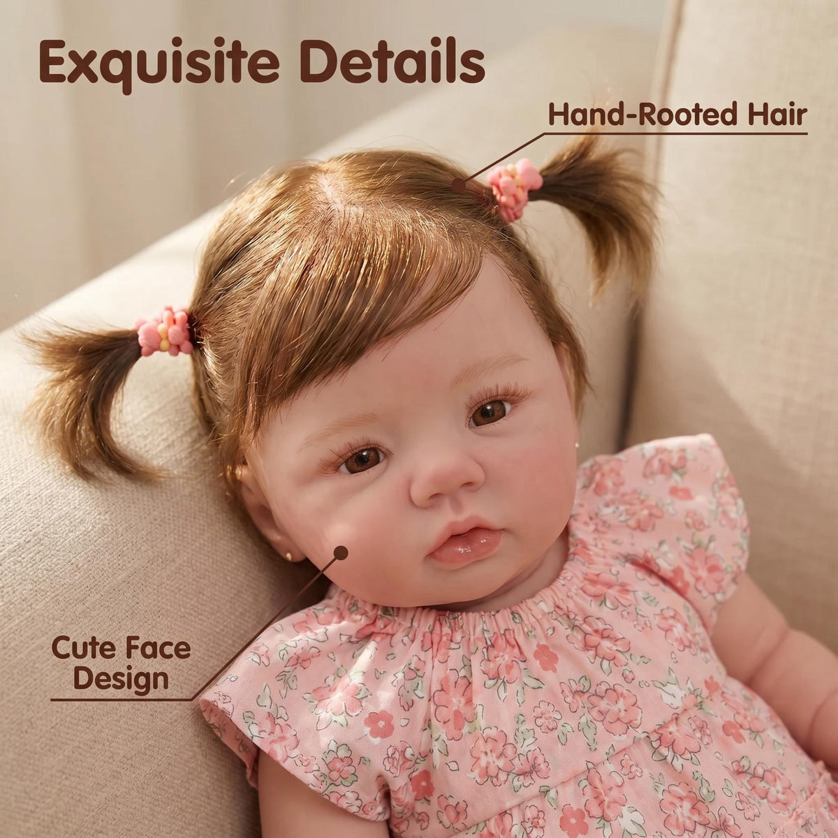 19 inch with full vinyl reborn doll, serves as immersive pretend play toy for little girls and emotional comfort companion for adult hobbyists, great birthday and holiday gift option