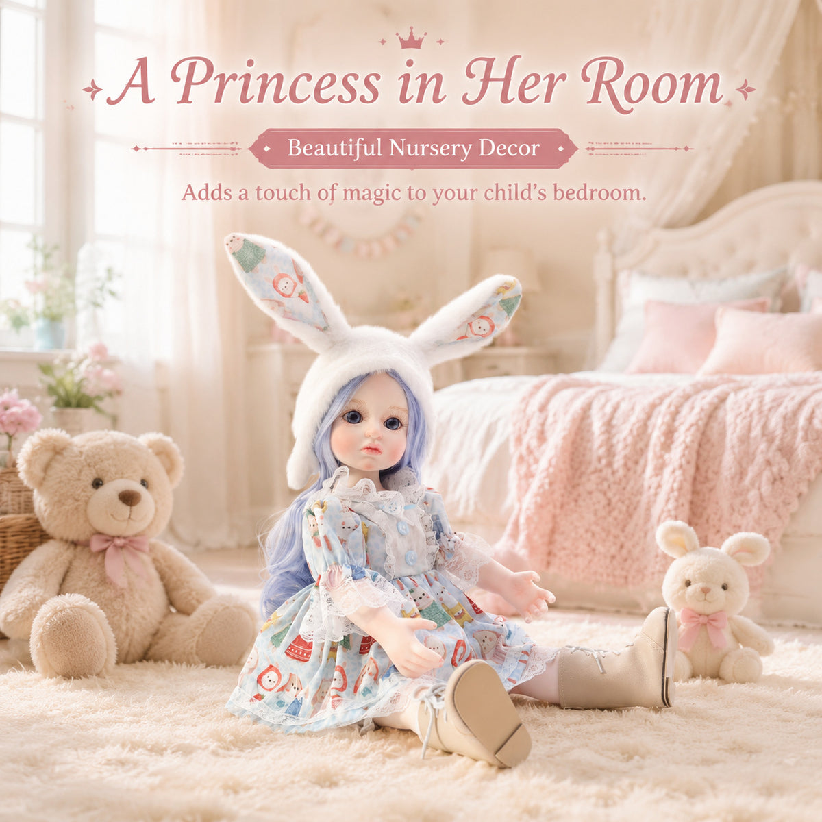 18 inch Handmade Lifelike Reborn Baby Doll with Full Vinyl Body Realistic 3D Skin Children Play Toy for Little Girls