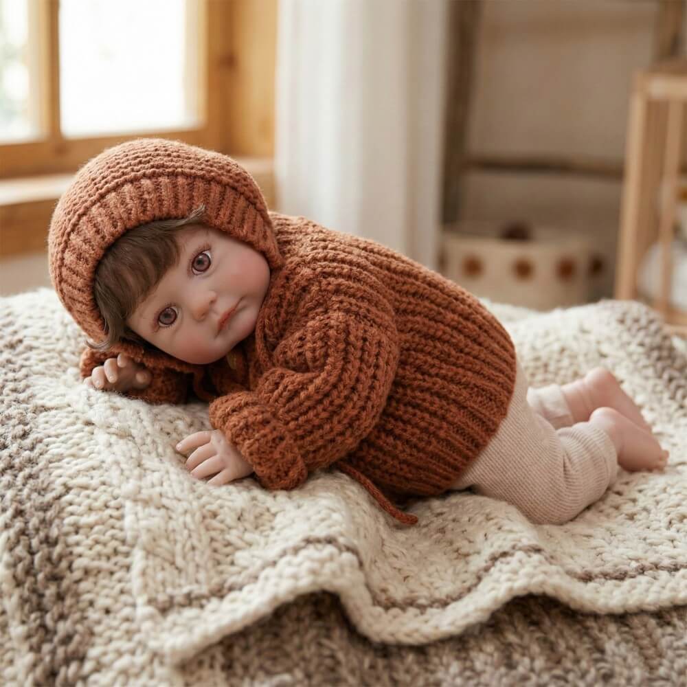 24 inch 60cm cloth height color hair transplant reborn baby 60cm simulated humanoid doll