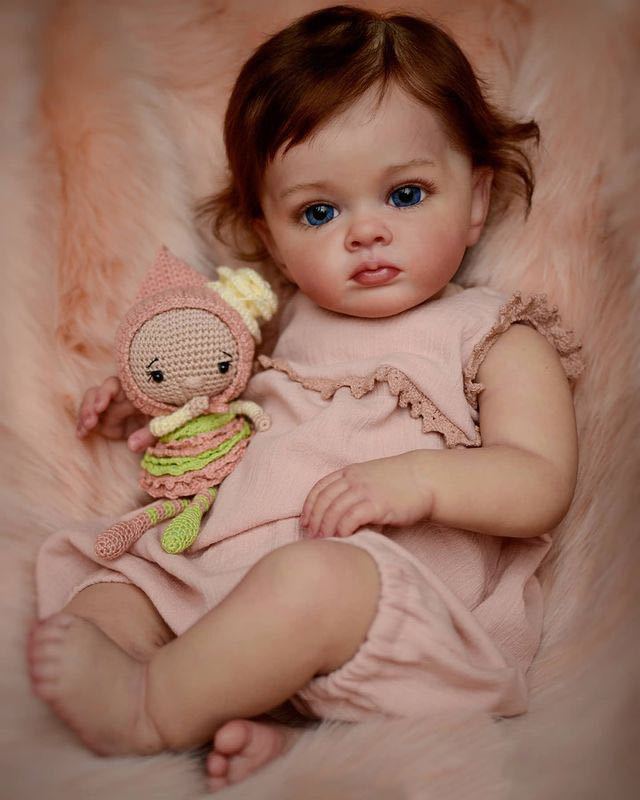 22 inch Reborn Newborn Baby Dolls Real Look Toddler with Full vinyl Body Girl for gifts