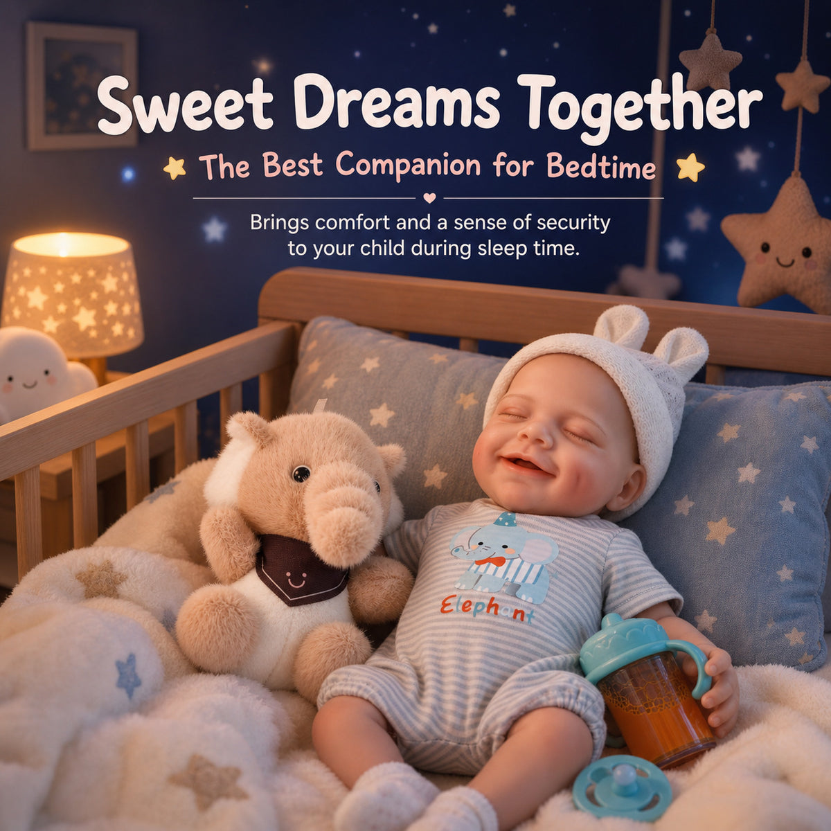 12 Inch Handmade Lifelike Reborn Doll with Full Soild Silicone Body 3D Skin Newborn Baby Play Toy Gift for Girls & Doll Collectors