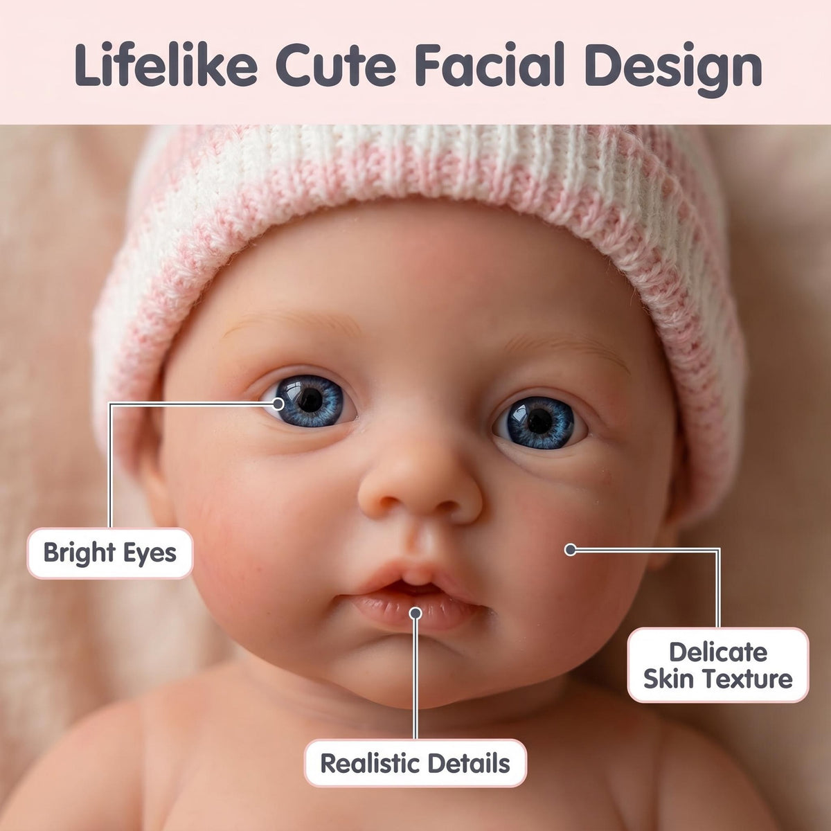 6 Inch with Full Soild Silicone Body Reborn Doll Handcrafted Hyper Real Skin Vein Texture Collectible Art Doll