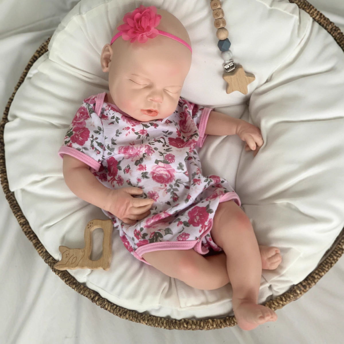 [Drink and Wet System] 20 inch with Full Solid Silicone Body simulation Reborn Doll with drinking and peeing functions Gift for Girls & Adult Doll Collectors
