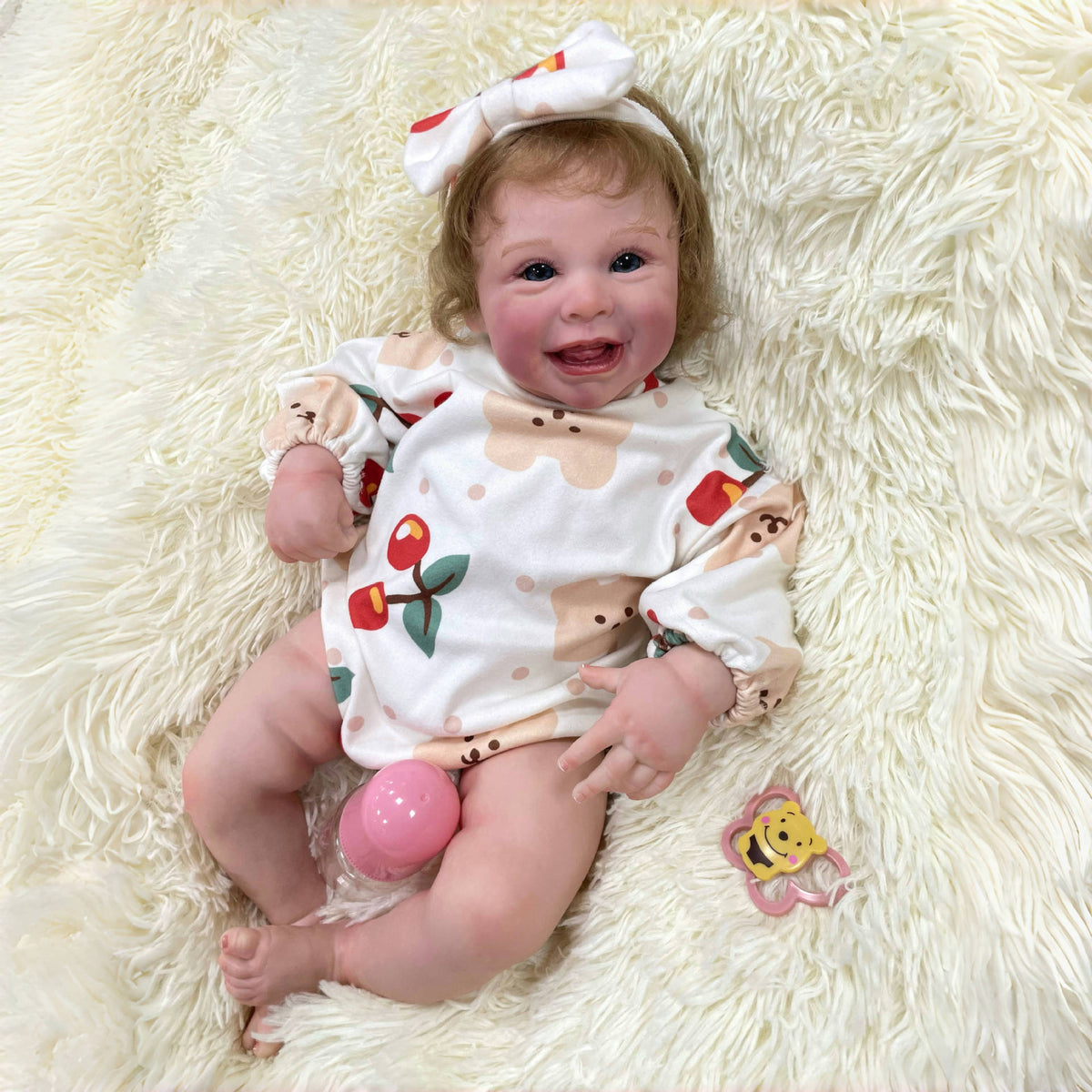 22 inch Handmade Lifelike Reborn Dolls with Cloth Body Children Play Toy for Little Girls