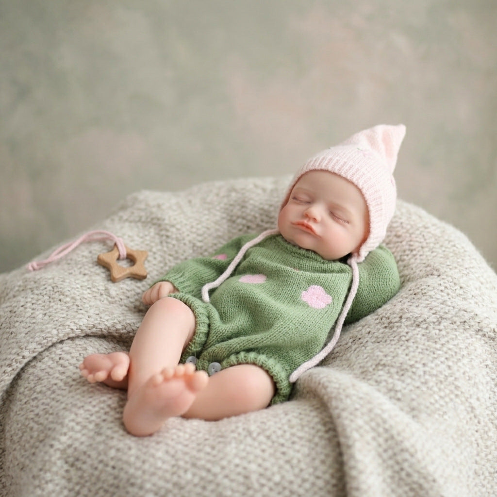 17 inch Full Silicone Body Reborn Doll Girls Simulation Baby Shower Toy Gift