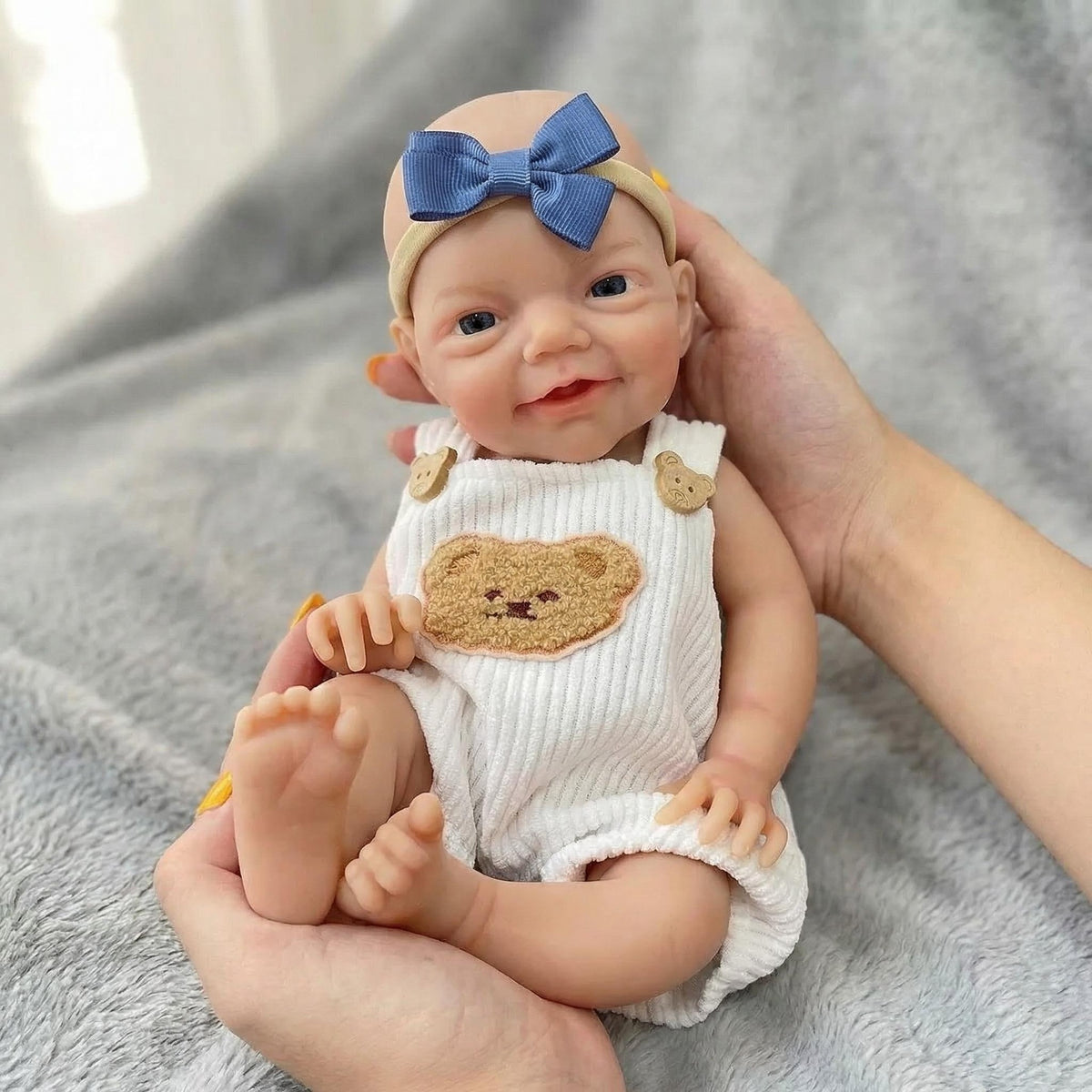 12 inch yellow teddy bear Charlie solid silicone reborn doll