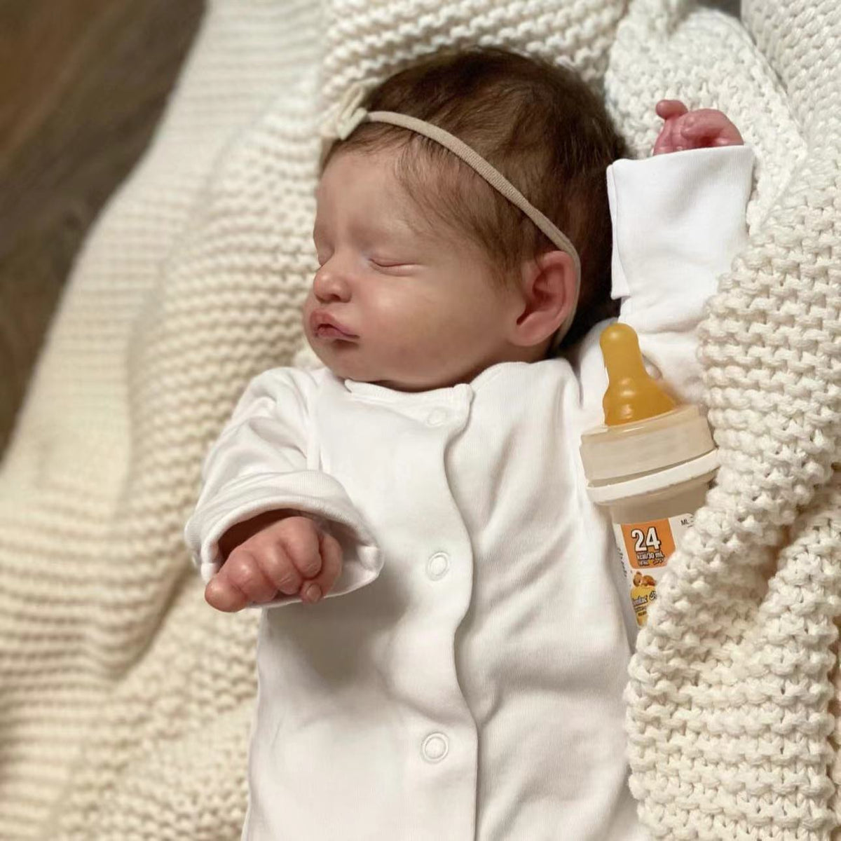 19 inch Reborn Dolls with Cloth Body Touch Soft Newborn Baby Dolls Toys for Girls