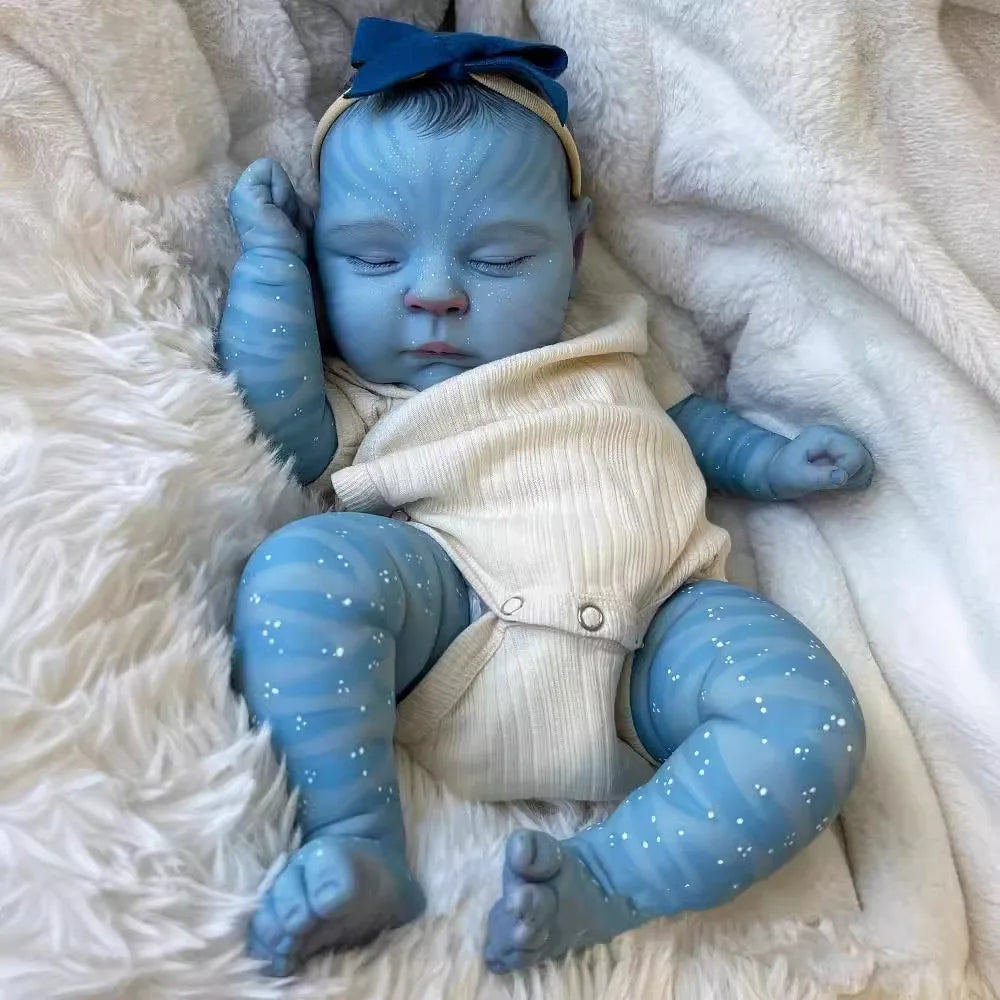 18-Inch/45cm Avatar Reborn Doll - Full Body Vinyl Waterproof 3D Skin Art - Reborn Doll Australia