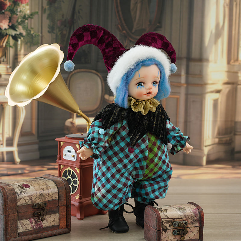 14-Inch/35cm Handcrafted Porcelain Clown Doll Halloween Baby Doll Gift - Reborn Doll Australia
