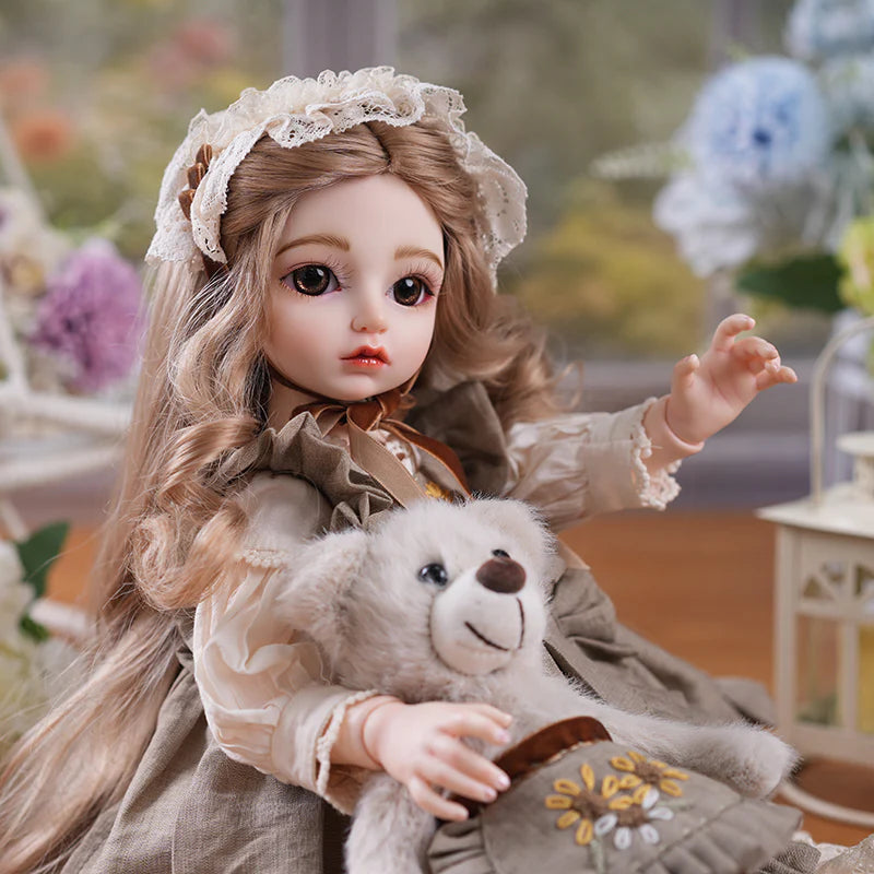 PASTORAL COUNTRY‑STYLE BALL‑JOINTED DOLL (BJD) 18‑INCH/45CM COLLECTIBLE - Reborn Doll Australia