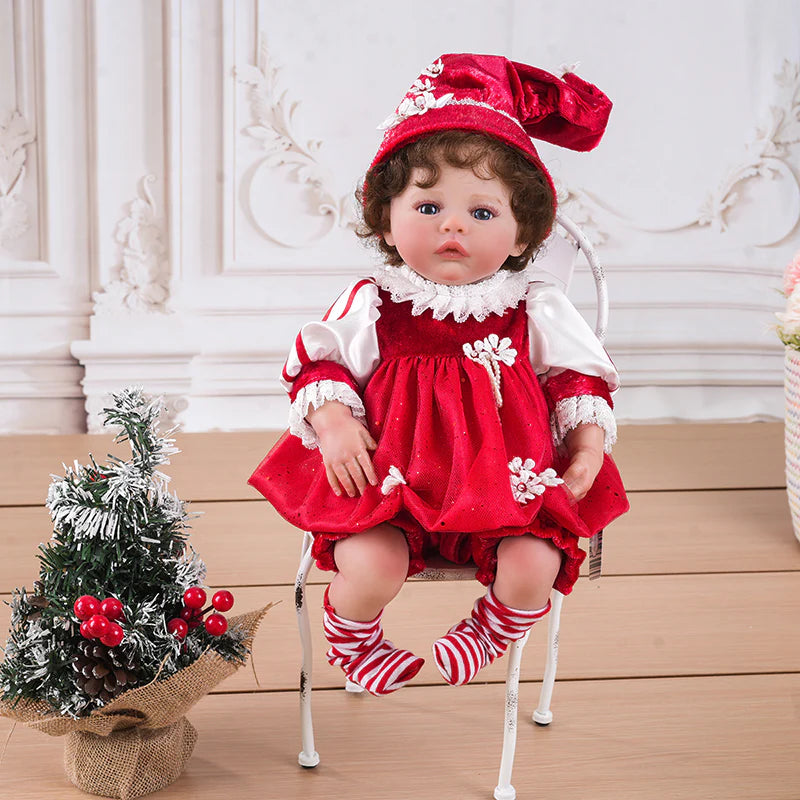 Newborn 20 inch/50cm Realistic Lifelike Reborn Baby Dolls with Soft Cloth Body for Kids Christmas Gifts - Reborn Doll Australia