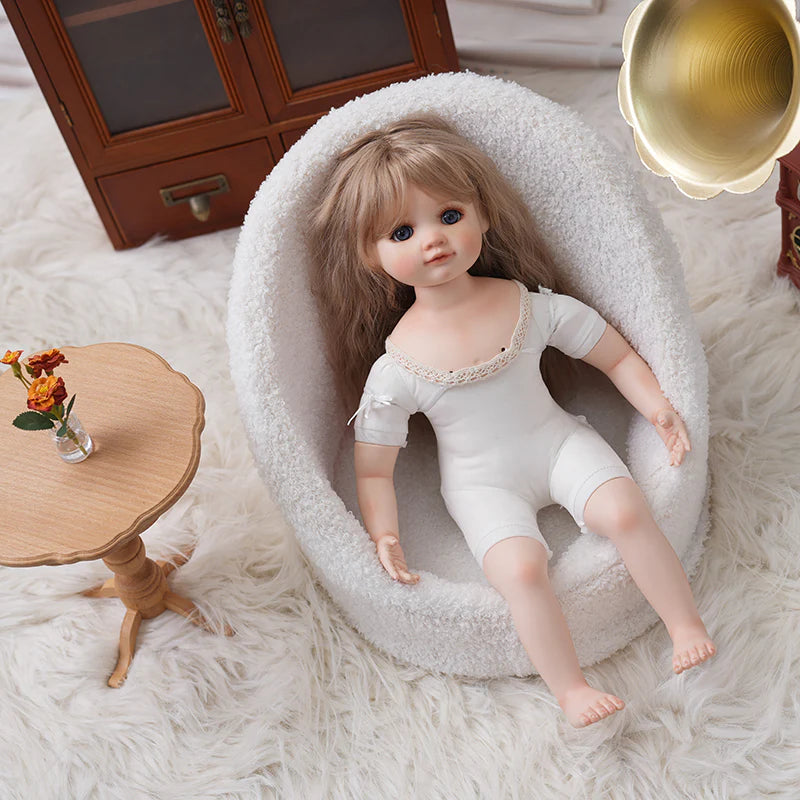 16‑Inch/40cm Porcelain Fabric Country‑Style Dress-up Doll Collectible with Fully Hand‑Painted Face‑Up - Reborn Doll Australia