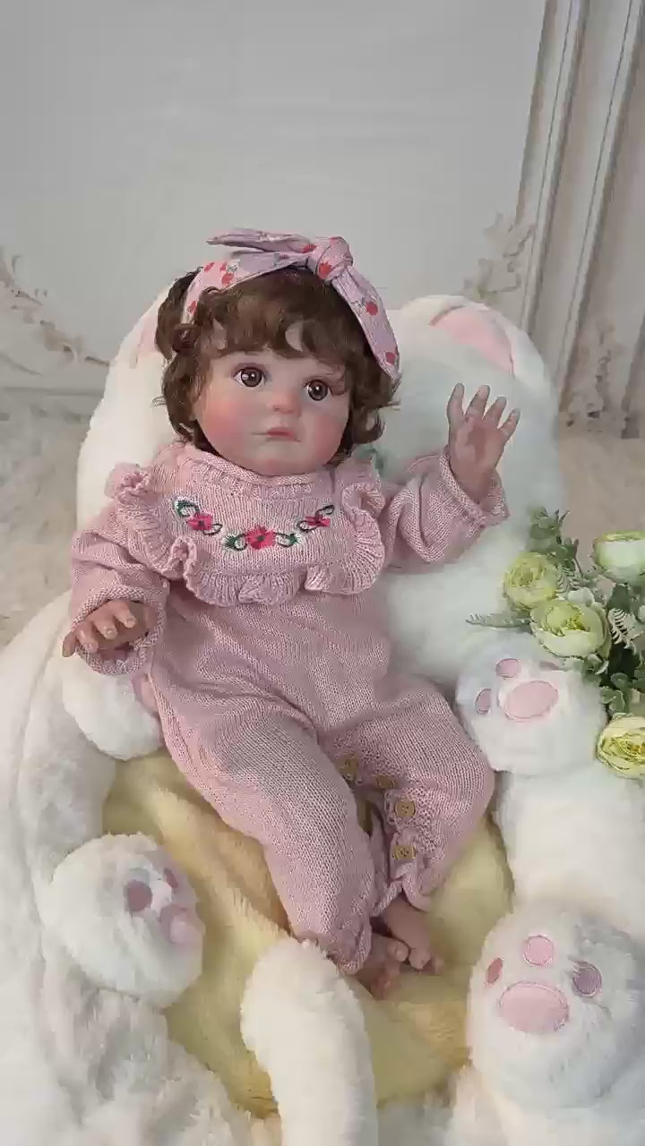 24 inch 60cm cloth height color hair transplant reborn baby 60cm simulated humanoid doll