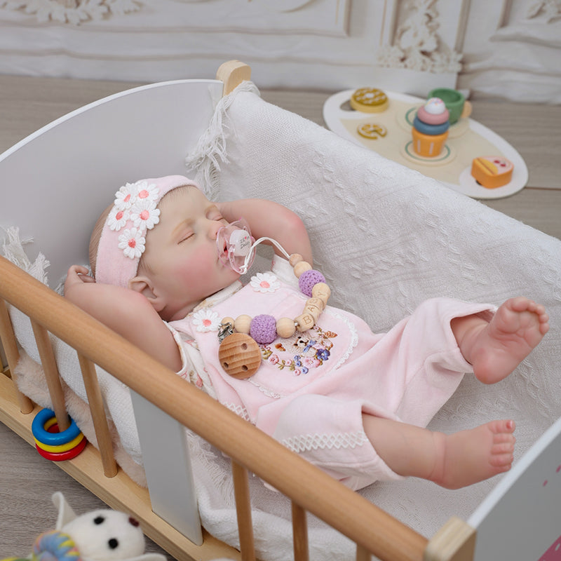 20 Inch/50cm Adorable Lifelike Sleeping White Girl Newborn Baby Doll Collectible - Reborn Doll Australia