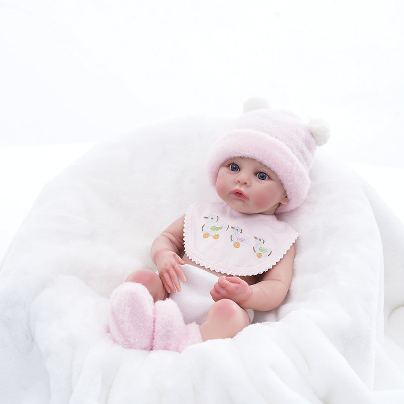 16 inch/40cm Realistic Full Silicone Little Girl Reborn Baby Dolls - Reborn Doll Australia