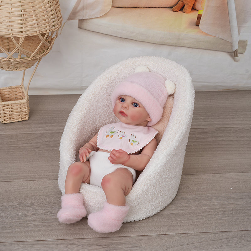 16 inch/40cm Realistic Full Silicone Little Girl Reborn Baby Dolls - Reborn Doll Australia