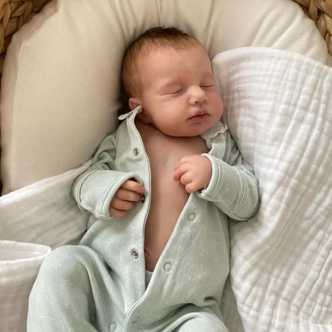 20-Inch/50cm Lifelike Reborn Baby - 3D Painted Skin Full Body Vinyl Waterproof Sleeping Newborn - Reborn Doll Australia