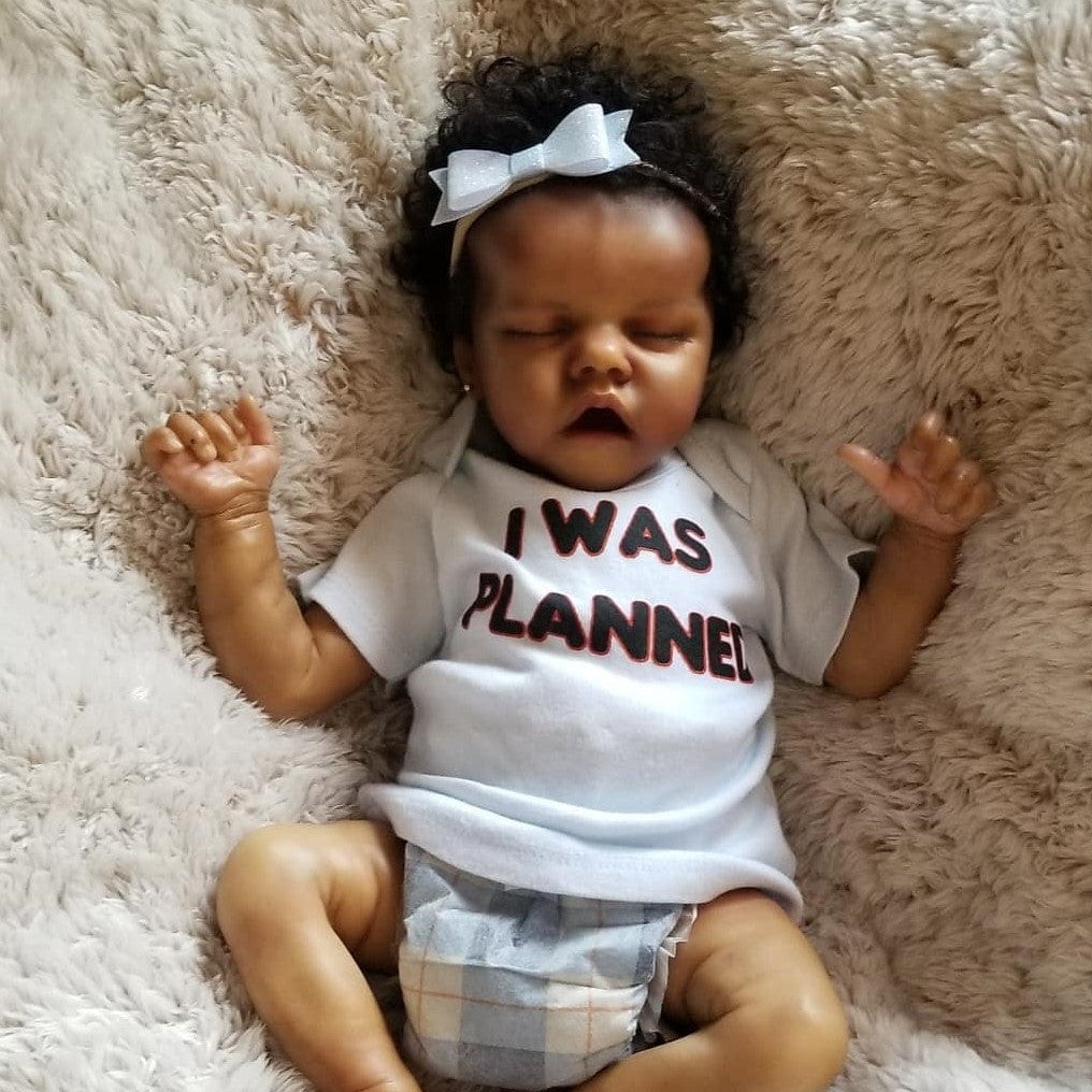 18-Inch/45cm African American Reborn Twins - Full Body Vinyl Waterproof Sleeping Baby Set - Reborn Doll Australia