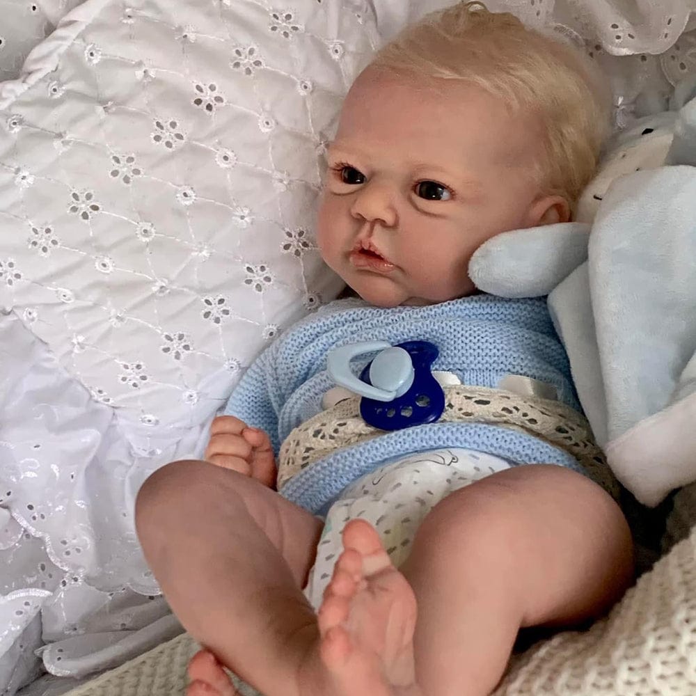 18-Inch/45cm Reborn Twin Dolls Set - Realistic Weighted Cloth Body Boy & Girl Siblings - Reborn Doll Australia