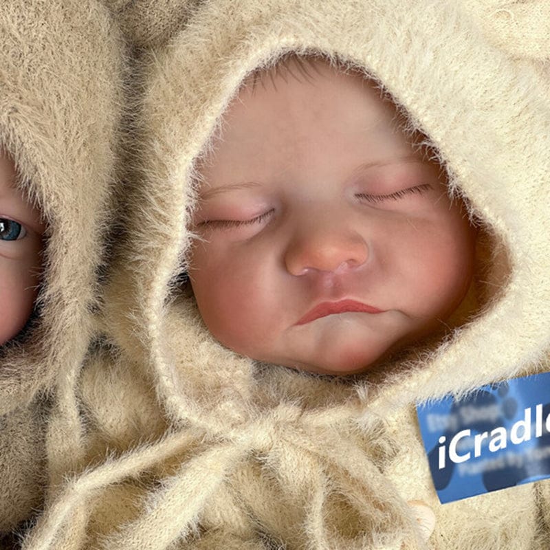 18-Inch/45cm Reborn Twin Dolls - Full Body Vinyl Waterproof Boy & Girl Set - Reborn Doll Australia