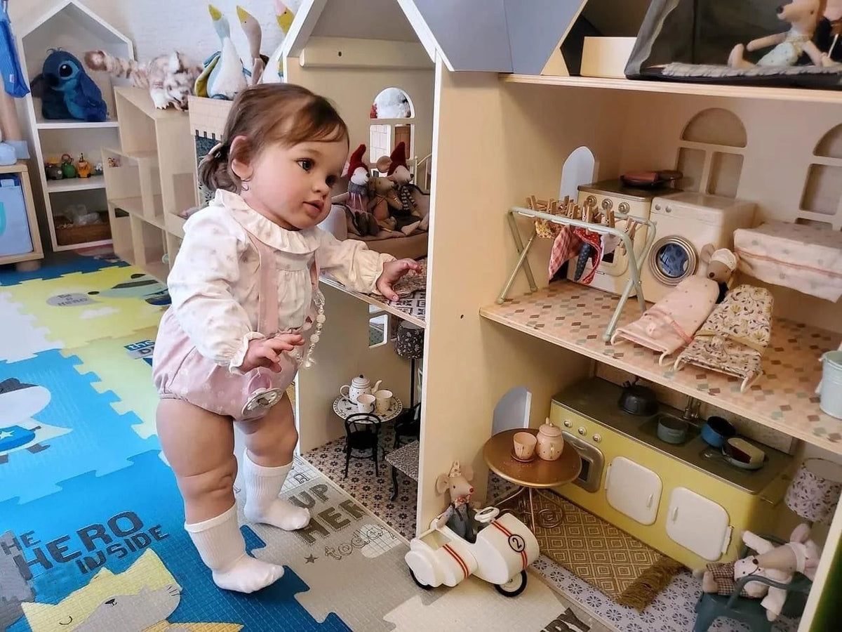 26-Inch/65cm Realistic Reborn Toddler Doll - Hand-Rooted Hair Art Doll - Reborn Doll Australia