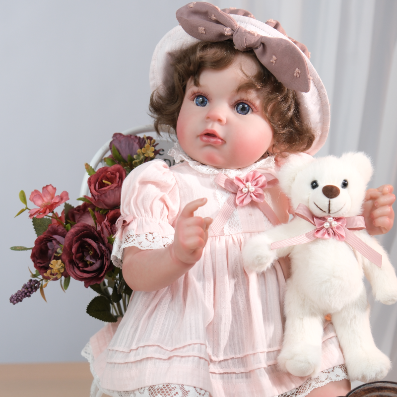 22 Inch/55cm  Lifelike Reborn Baby Doll for Kids Birthday Present - Reborn Doll Australia