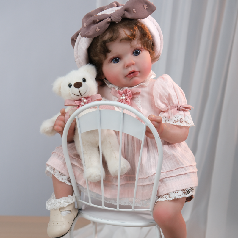 22 Inch/55cm  Lifelike Reborn Baby Doll for Kids Birthday Present - Reborn Doll Australia