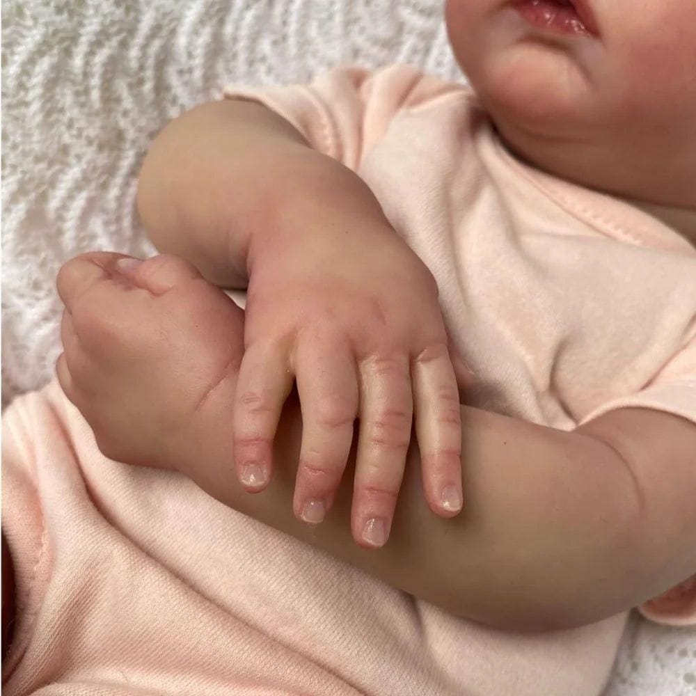 18-Inch/45cm Full Vinyl Reborn Baby Girl - 49cm Anatomically Correct Waterproof Doll with Hand-Painted Hair - Reborn Doll Australia