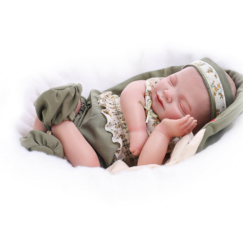 20-Inch/50cm Hard Vinyl Lifelike Sleeping Newborn Baby Dolls - Reborn Doll Australia