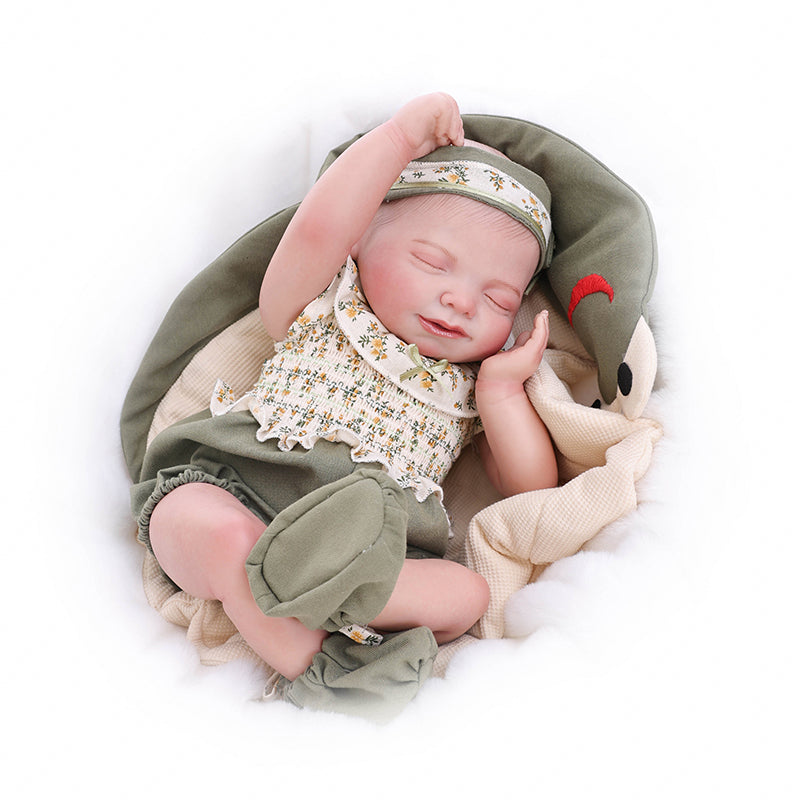 20-Inch/50cm Hard Vinyl Lifelike Sleeping Newborn Baby Dolls - Reborn Doll Australia