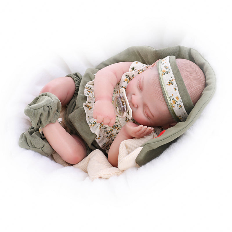 20-Inch/50cm Hard Vinyl Lifelike Sleeping Newborn Baby Dolls - Reborn Doll Australia